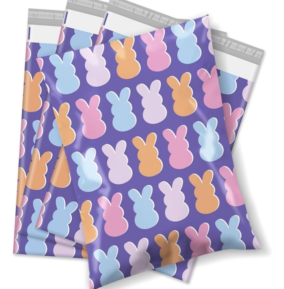 15 Purple Peeps Polymailer Packages